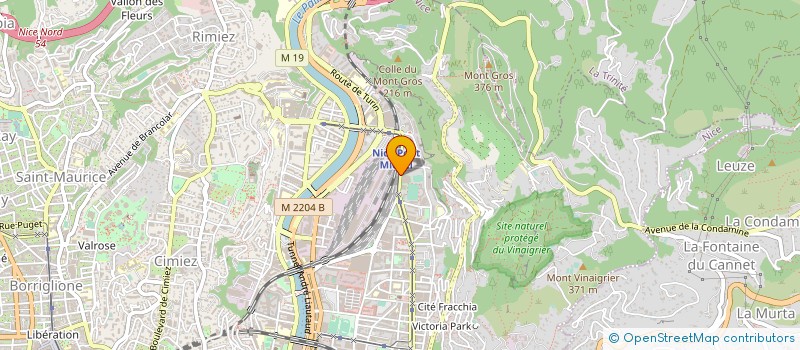 localisation de l'entreprise GAZELEC SPORTS COTE D'AZUR  NICE