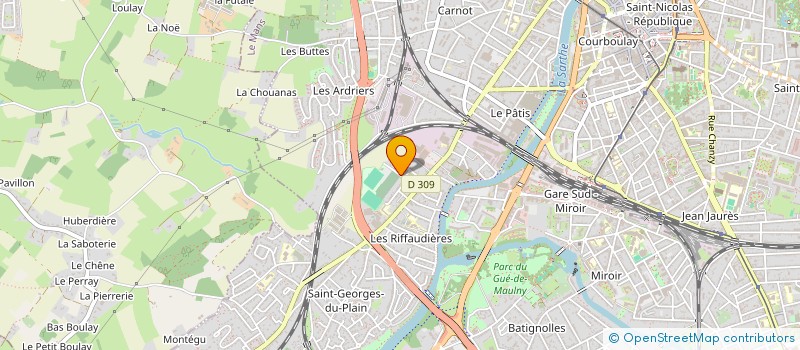 localisation de l'entreprise GAZELEC SPORTS LE MANS  LE MANS