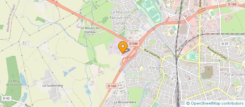 localisation de l'entreprise GAZELEC VENDEE SPORTS à LA ROCHE-SUR-YON