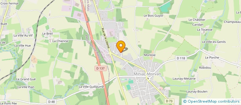 localisation de l'entreprise GAZELINE  MINIAC-MORVAN