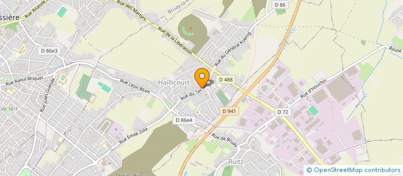 localisation de l'entreprise GAZELINE INV.  HAILLICOURT