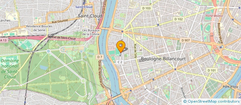 localisation de l'entreprise GAZELLE à BOULOGNE-BILLANCOURT
