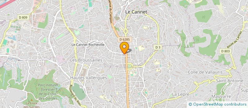localisation de l'entreprise GAZELLE COMMUNICATION à LE CANNET