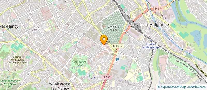 localisation de l'entreprise GAZELLE TRANSPORT SERVICES à VANDŒUVRE-LES-NANCY
