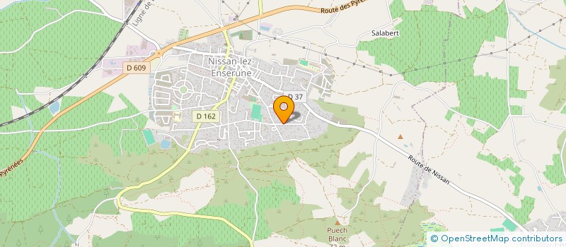 localisation de l'entreprise GAZELLE & TURBULETTE  NISSAN-LEZ-ENSERUNE