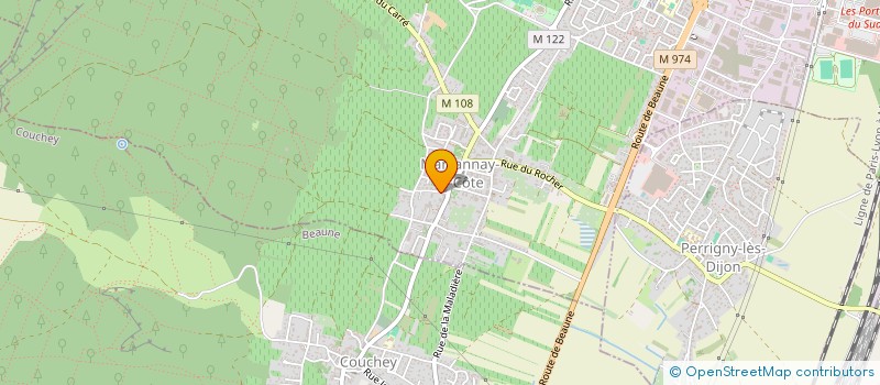 localisation de l'entreprise GAZELLES 21 à MARSANNAY-LA-COTE