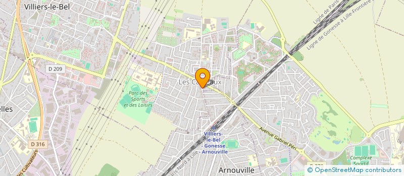 localisation de l'entreprise GAZI  VILLIERS-LE-BEL