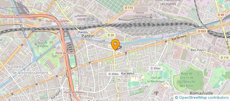 localisation de l'entreprise GAZI EXPRESS à PANTIN