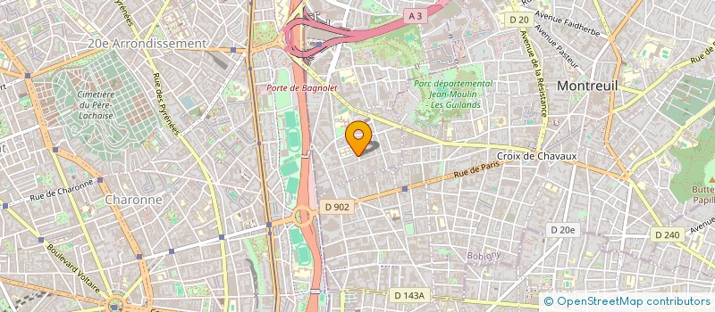 localisation de l'entreprise GAZIK à BAGNOLET