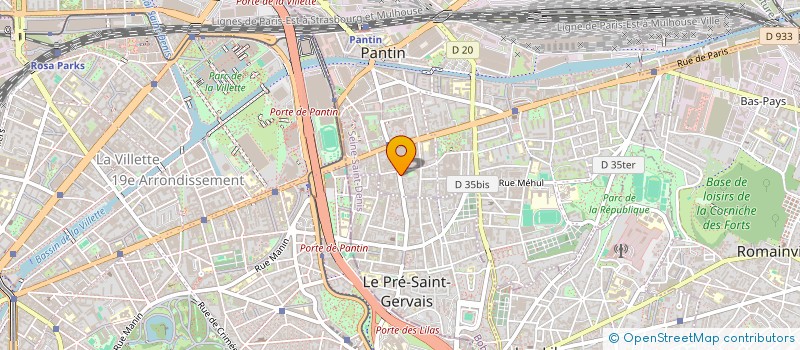 localisation de l'entreprise GAZIL  PANTIN