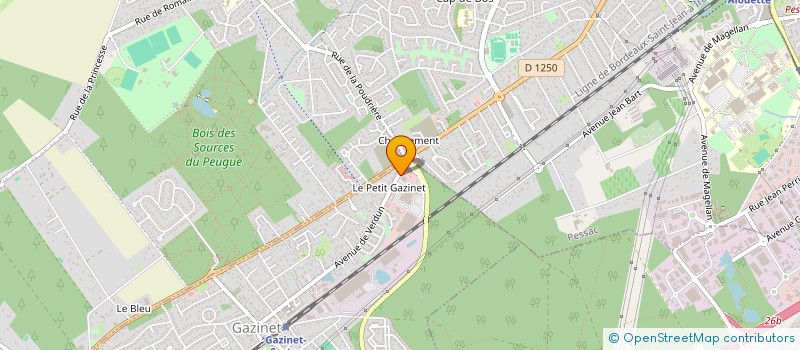 localisation de l'entreprise GAZINET OPTIQUE à CESTAS