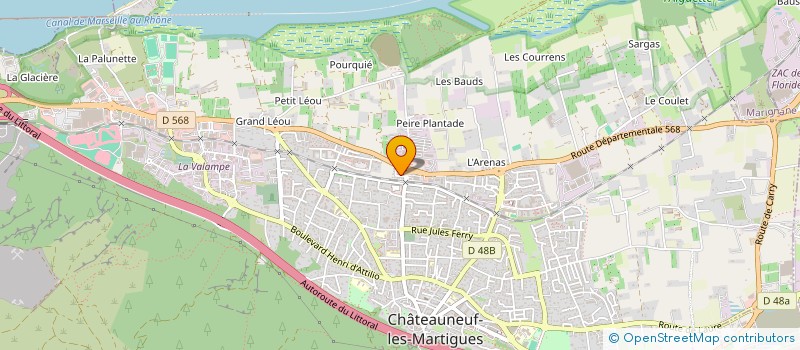 localisation de l'entreprise GAZL4'LP  CHATEAUNEUF-LES-MARTIGUES