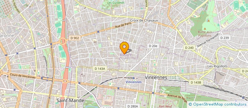 localisation de l'entreprise GAZO 18 à MONTREUIL
