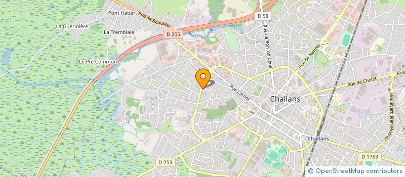 localisation de l'entreprise GAZO à CHALLANS