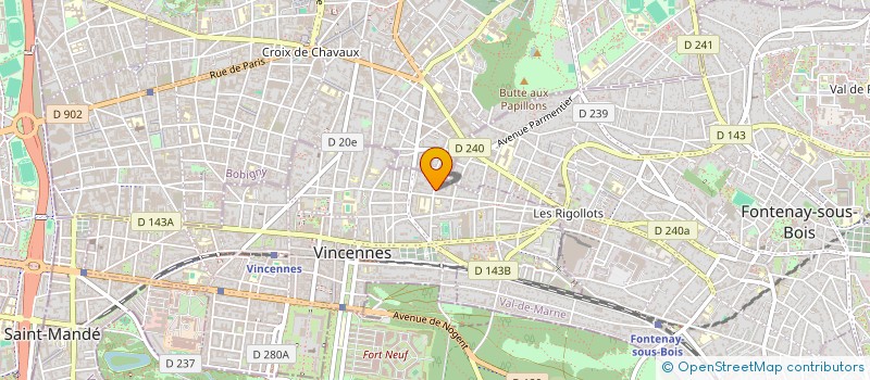 localisation de l'entreprise GAZO II à VINCENNES