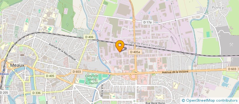 localisation de l'entreprise GAZON AZURNORD à MEAUX