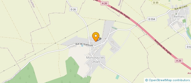 localisation de l'entreprise GAZON DUGUET à MONCEAU-LES-LEUPS
