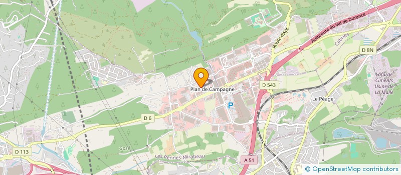 localisation de l'entreprise GAZON SYNTHETIQUE PACA à LES PENNES-MIRABEAU