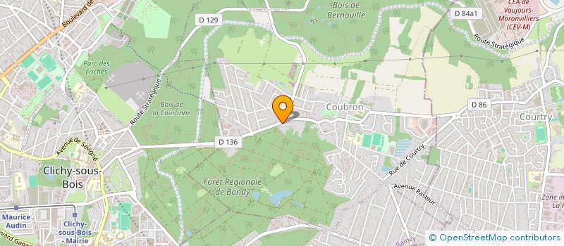 localisation de l'entreprise GAZON VERT à COUBRON