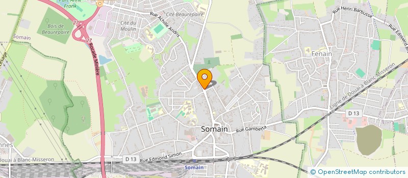 localisation de l'entreprise GAZONEO à SOMAIN