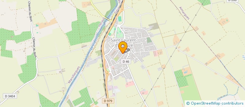 localisation de l'entreprise GAZONNIERE SAINT SAUVEUR à SAINT LAURENT D'AIGOUZE