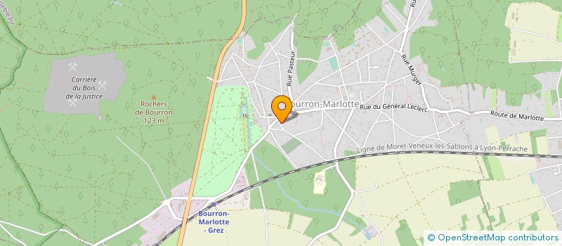 localisation de l'entreprise GAZONS DE FONTAINEBLEAU à BOURRON-MARLOTTE