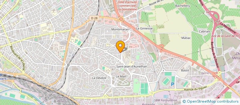 localisation de l'entreprise GAZONS DU LANGUEDOC à BEZIERS