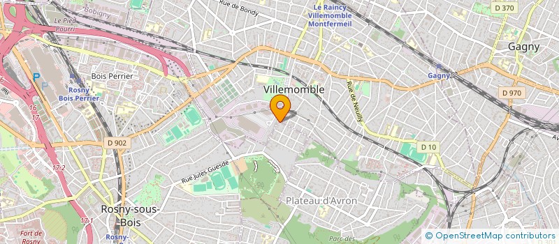 localisation de l'entreprise GAZPAC à ROSNY-SOUS-BOIS