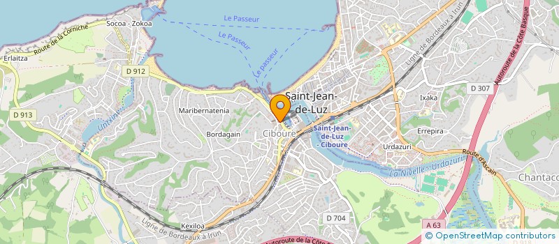 localisation de l'entreprise GAZTE ZUBIA - PONT POUR LES JEUNES  CIBOURE