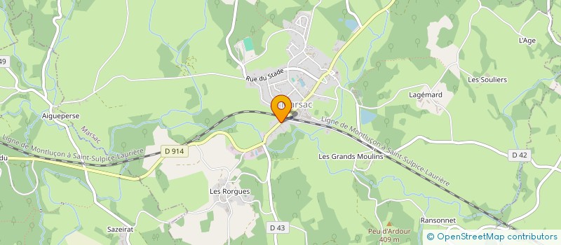 localisation de l'entreprise GAZZ DEVELOPPEMENT à MARSAC