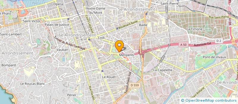 localisation de l'entreprise GAZZZ'O'LAND MOTORS à MARSEILLE