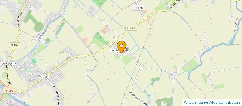 localisation de l'entreprise GB 21  BEUVRY