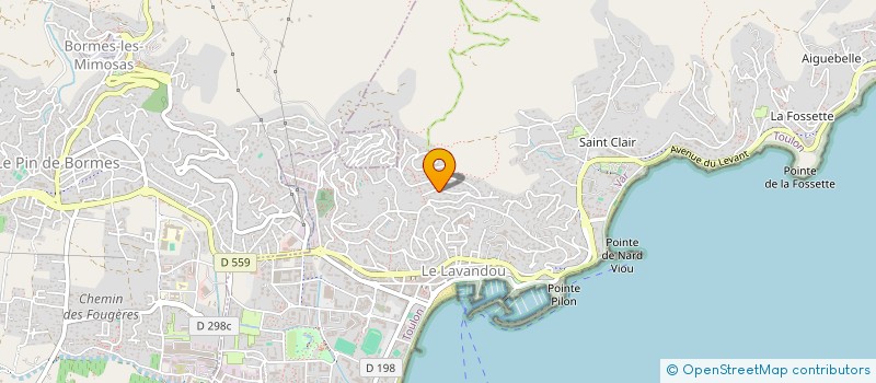 localisation de l'entreprise GB à LE LAVANDOU
