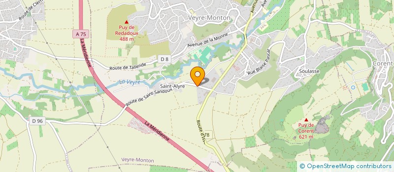 localisation de l'entreprise GB 63  VEYRE-MONTON