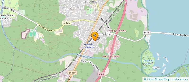 localisation de l'entreprise GB  LABENNE