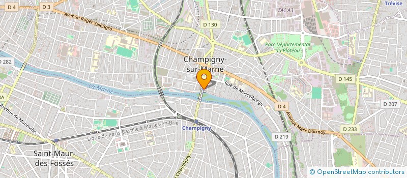 localisation de l'entreprise GB à CHAMPIGNY-SUR-MARNE