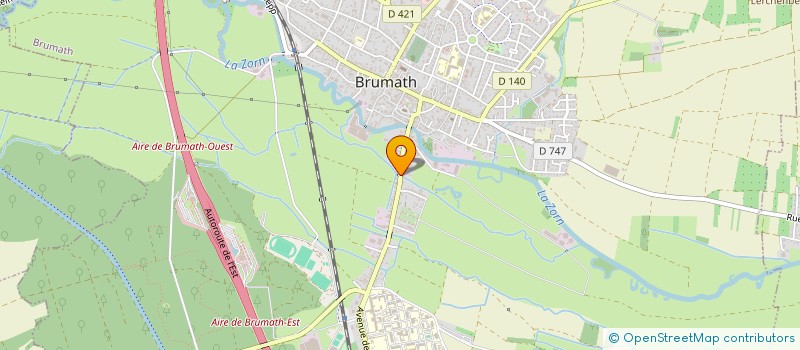 localisation de l'entreprise GB  BRUMATH