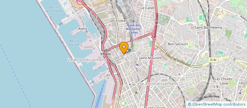 localisation de l'entreprise GB à MARSEILLE