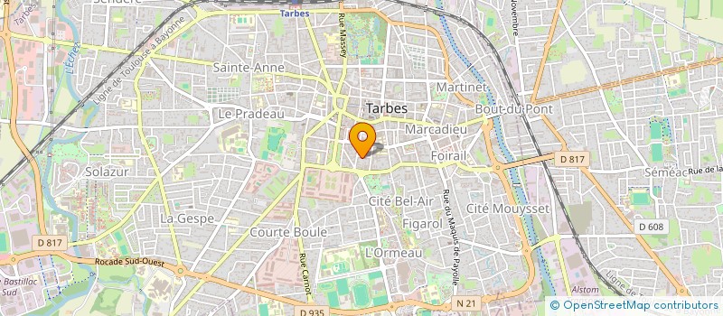 localisation de l'entreprise GB  TARBES