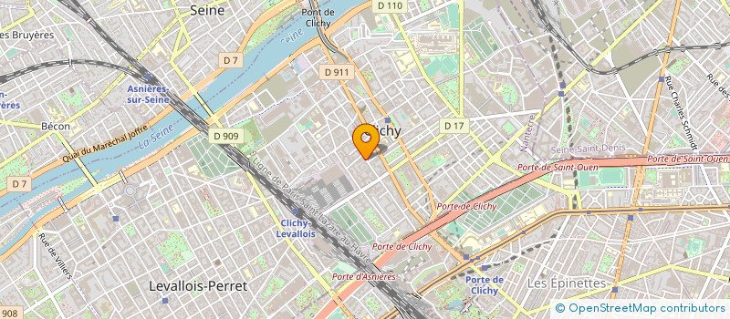 localisation de l'entreprise GB AGENCEMENT à CLICHY