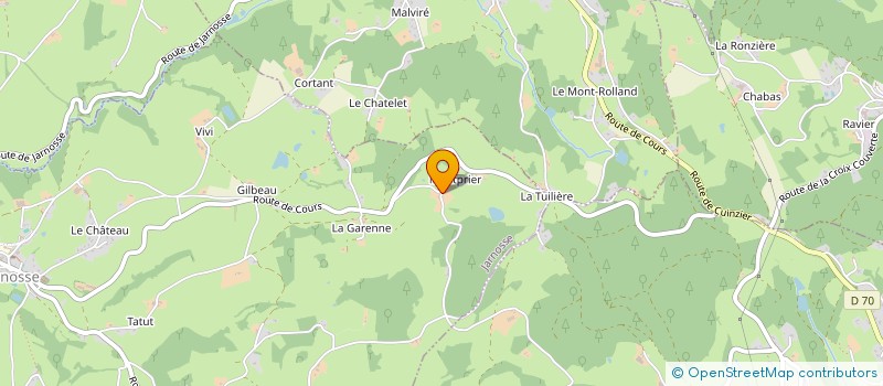localisation de l'entreprise GB AGENCEMENT à JARNOSSE