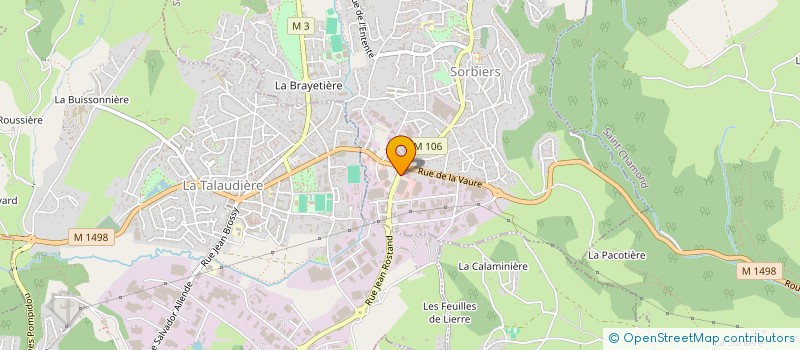 localisation de l'entreprise GB ARCHITECTE  SORBIERS