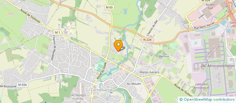 localisation de l'entreprise GB AUTO  CORNEBARRIEU