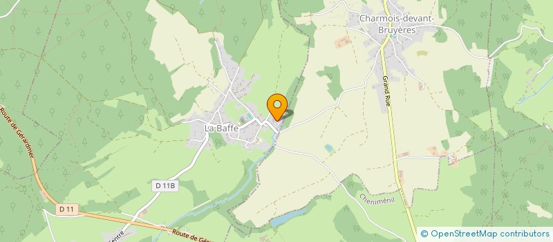 localisation de l'entreprise GB AUTOS  LA BAFFE