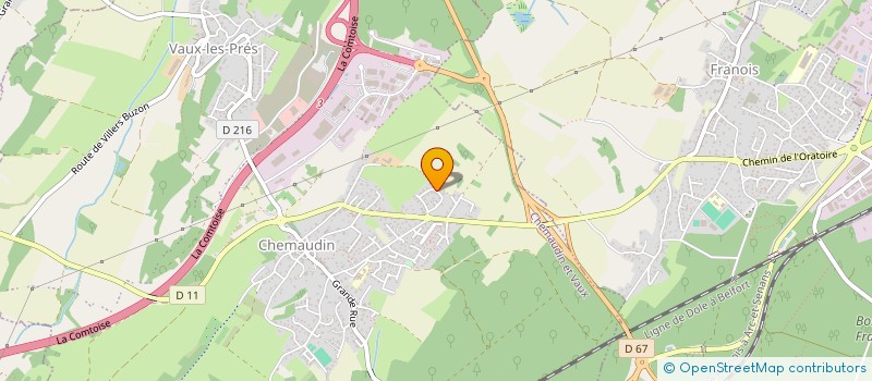 localisation de l'entreprise GB AVANNE  CHEMAUDIN ET VAUX