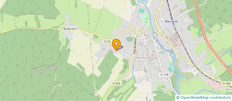 localisation de l'entreprise GB BACCARAT  BACCARAT