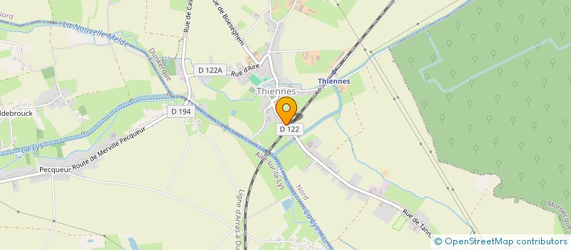 localisation de l'entreprise GB BAT à THIENNES