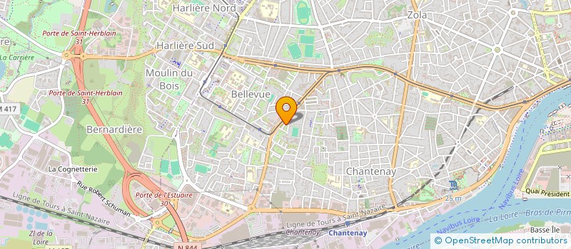 localisation de l'entreprise GB BATIMENT à NANTES