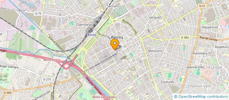 localisation de l'entreprise GB. BOYS  REIMS