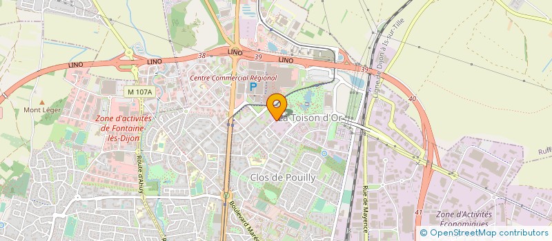 localisation de l'entreprise GB CARRIERE  DIJON